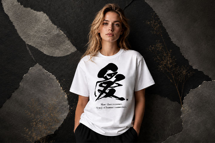 AI kanji T-shirt front