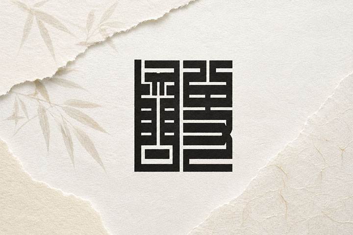 Japanese Hanko-style brand logo on AI kanji T-shirt